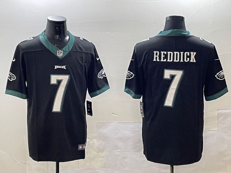 Men Philadelphia Eagles #7 Reddick Black 2025 Nike Vapor Limited NFL Jersey style 1->philadelphia eagles->NFL Jersey